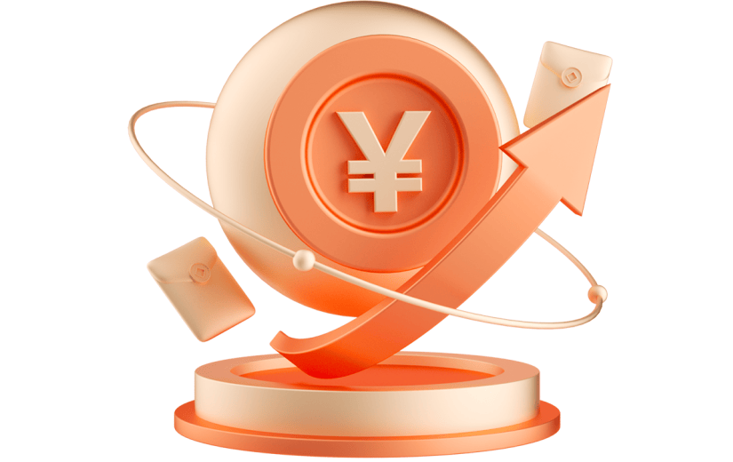 元素C4D立体金色创意金融金币增长