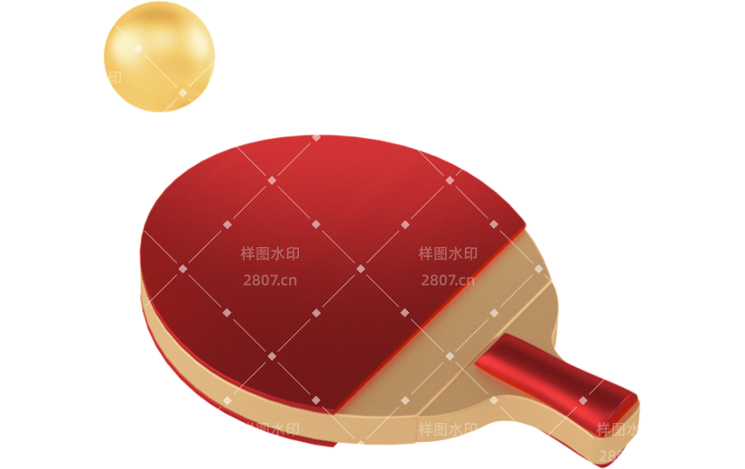 创意3d立体创意乒乓球元素