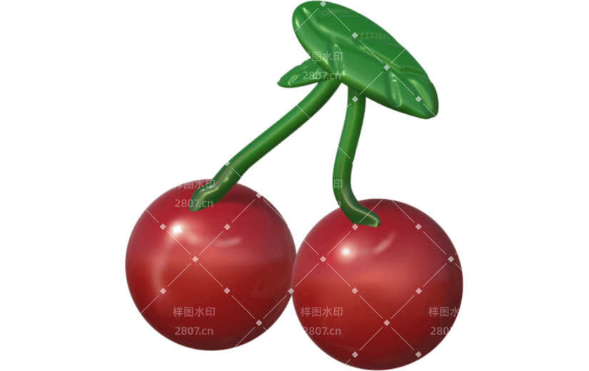 3D立体樱桃