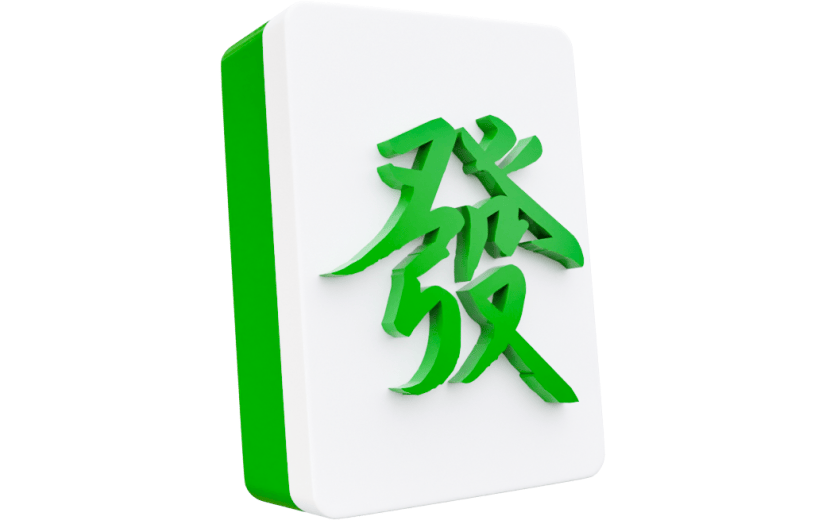 元素3D卡通发财麻将