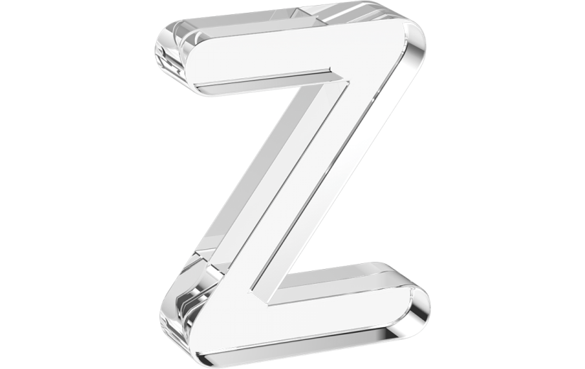 水晶3d立体数字字母z系列透明元素