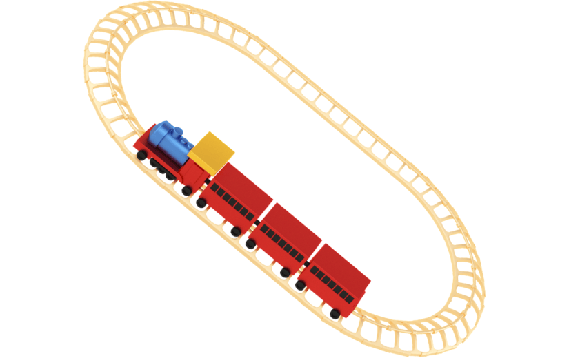 创意3d立体创意火车元素