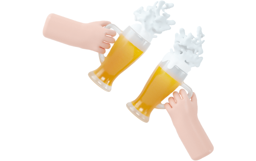 创意3d立体创意啤酒元素