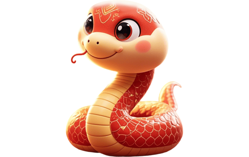 3D蛇年IP形象元素