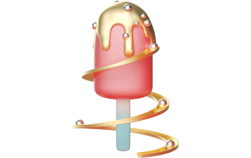 元素3D创意质感冰淇淋