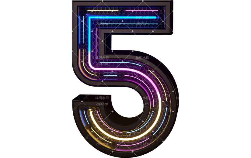 3d创意倒计时质感炫酷数字