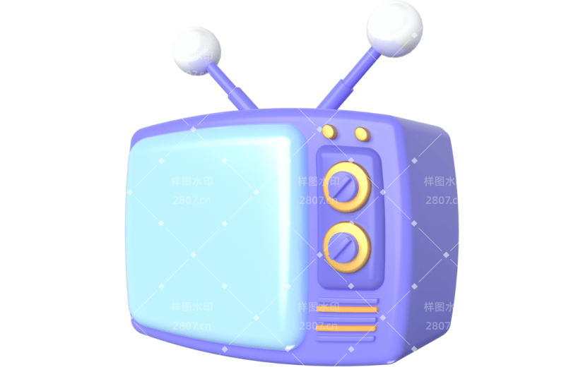 元素卡通3D电视