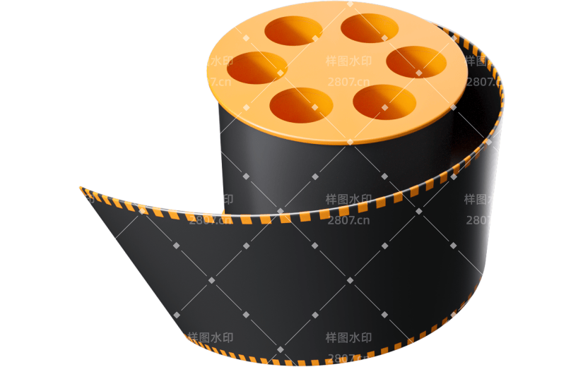 3D元素卡通电影胶卷