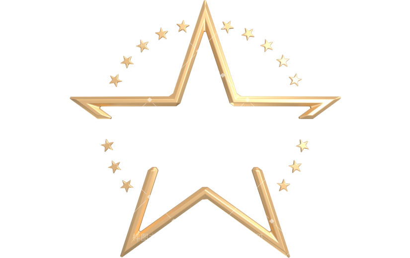 元素卡通3D五角星