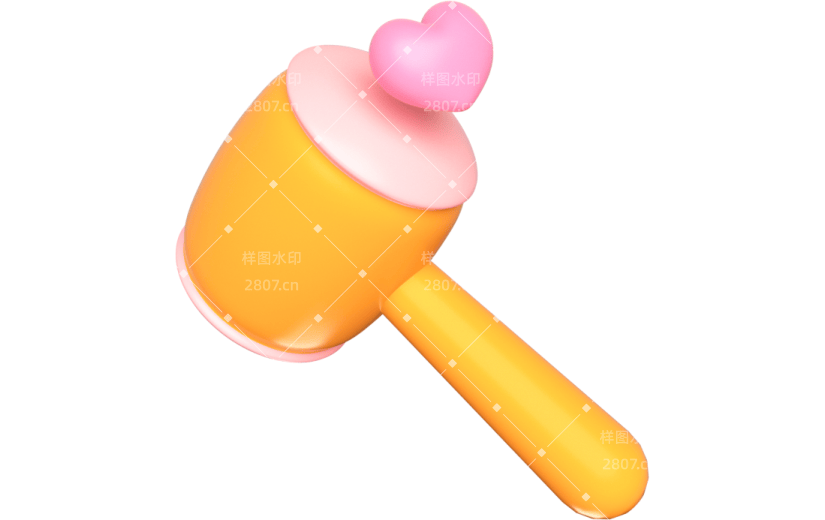 元素卡通3D锤子