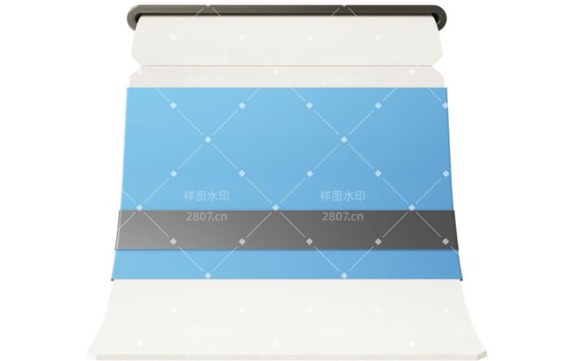 元素C4D立体蓝色简约车票