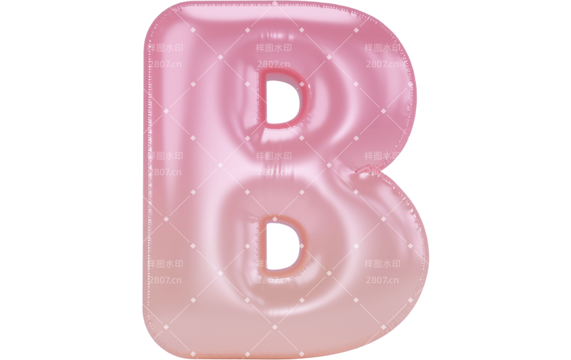 3d创意质感生日气球数字字母