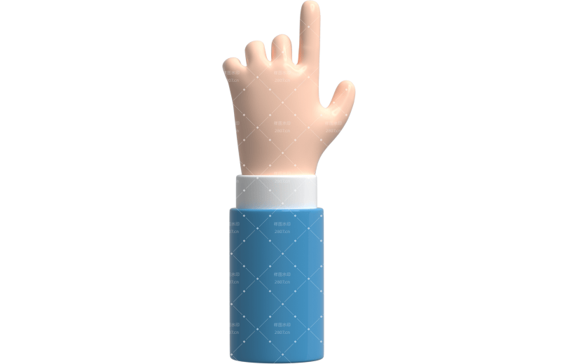 3dmax卡通手指点击鼠标c4d元素