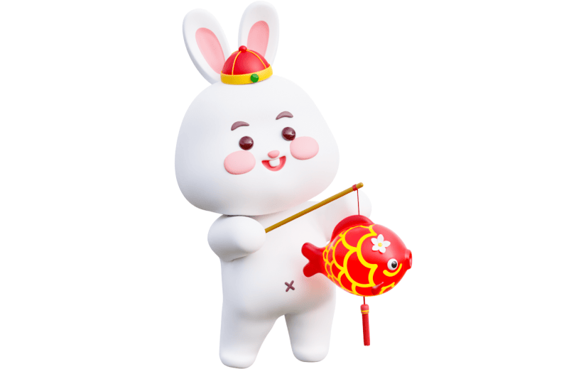 元素3D卡通兔子