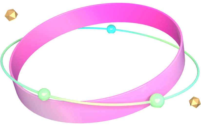 元素卡通3D促销圆环