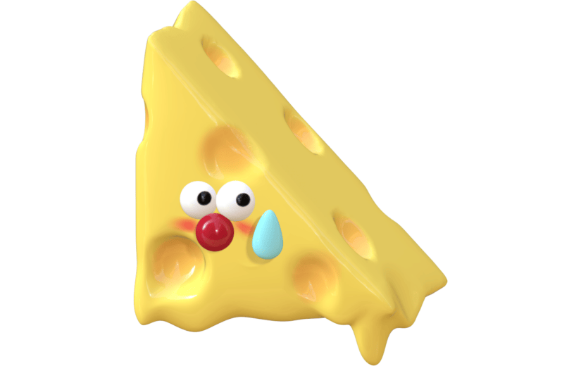 3D立体创意芝士块