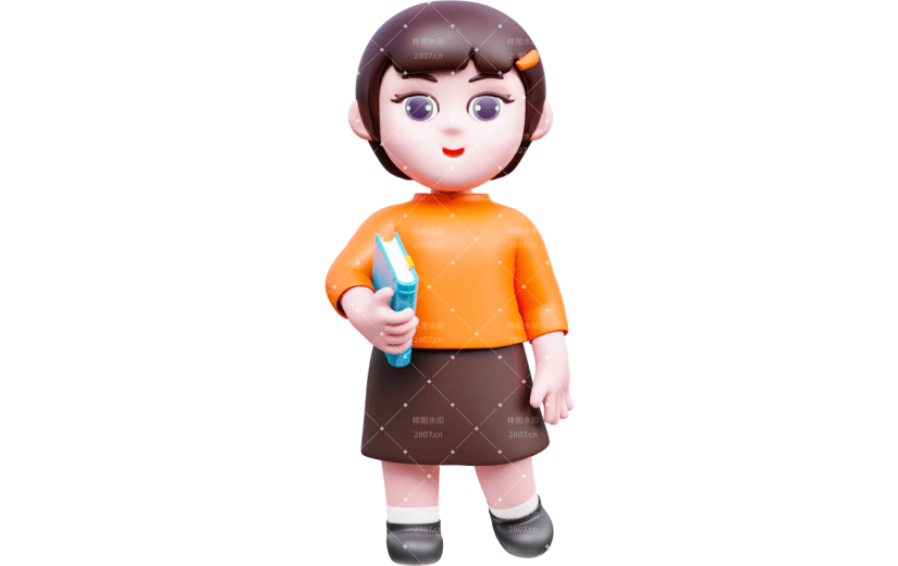 元素3D卡通人物老师IP