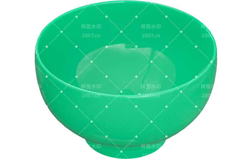 元素C4D翡翠绿汤碗