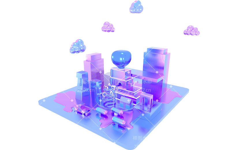 c4d奇特个性化科技感建筑3d元素