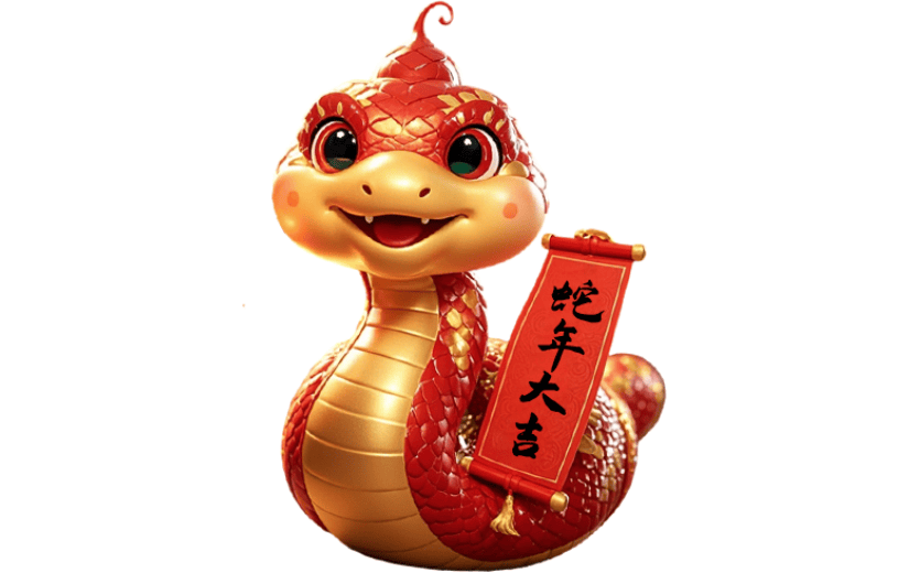 3D蛇年IP形象元素
