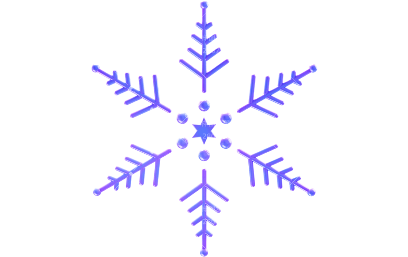 3D元素雪花