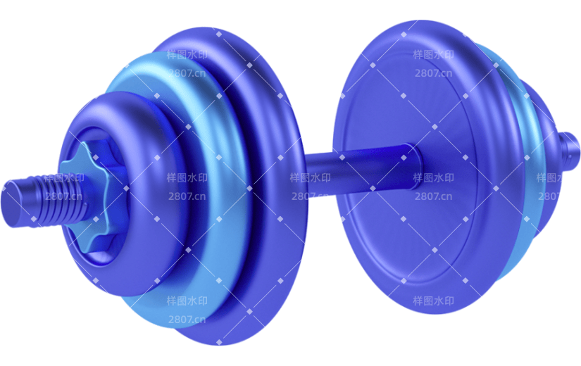 创意3d立体创意健身元素
