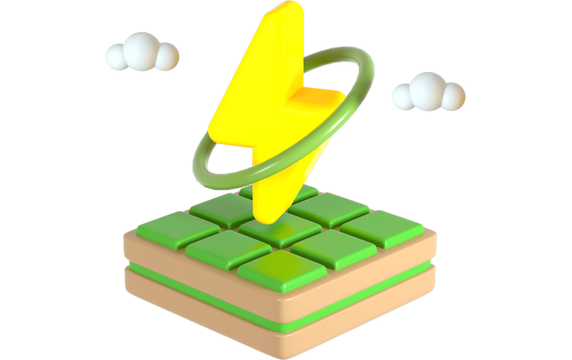 绿色清新能源环保3D元素