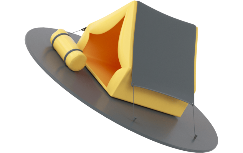 创意3d立体创意帐篷元素