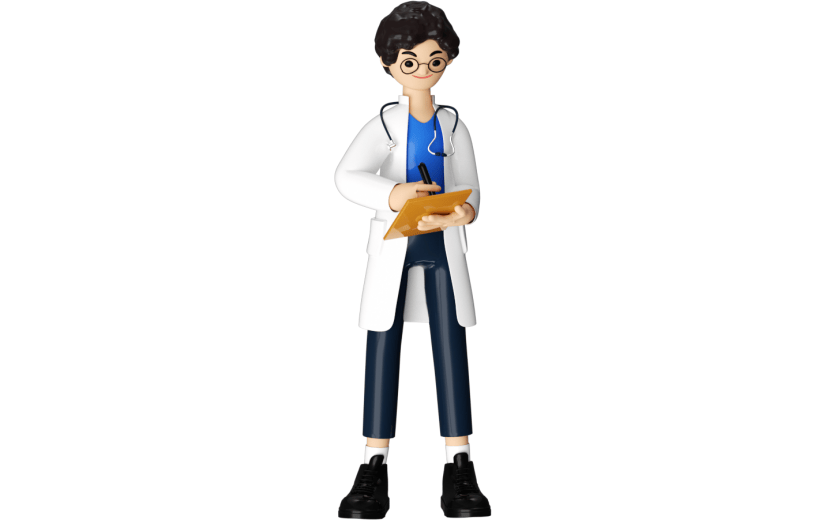 元素3D人物卡通医生