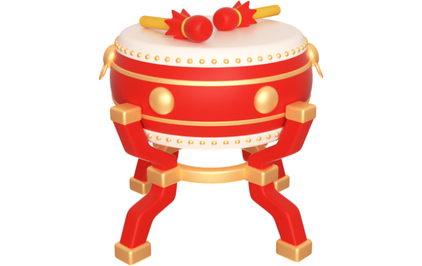 元素卡通3D鼓