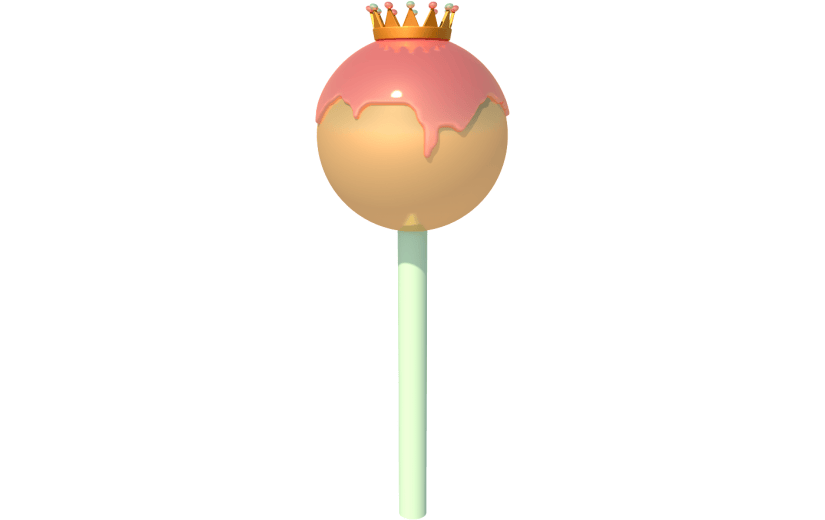 元素卡通3D棒棒糖装饰