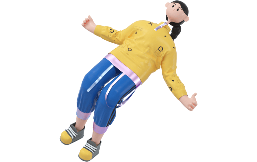创意3d立体创意潮流人物元素