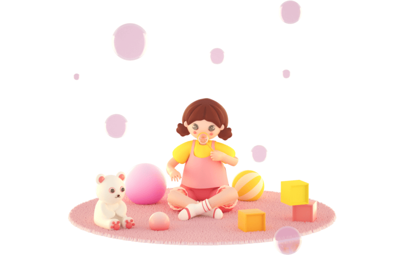 3D立体卡通创意吹泡泡玩玩具女孩居家元素