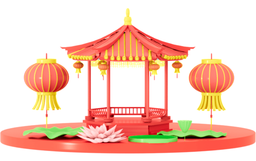 3D元素国风元素