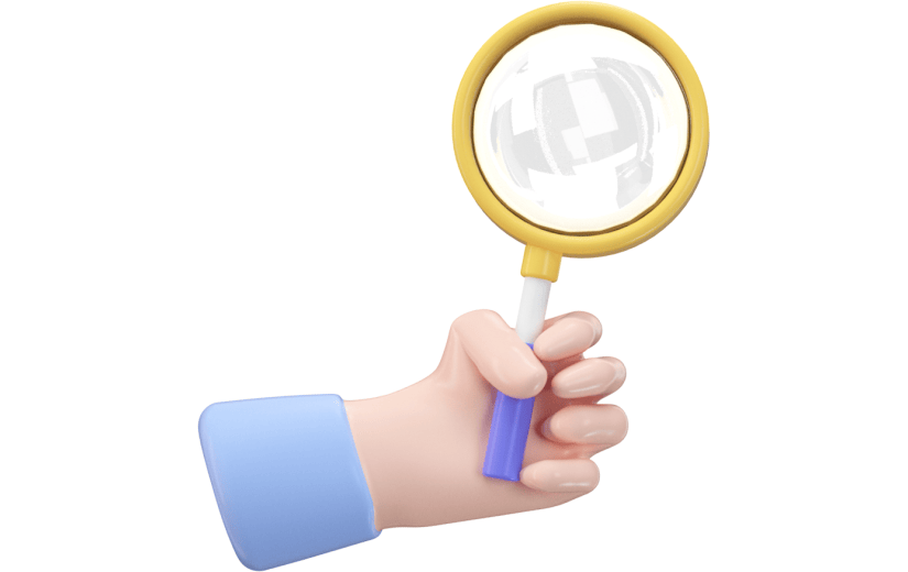 创意3d立体创意放大镜元素