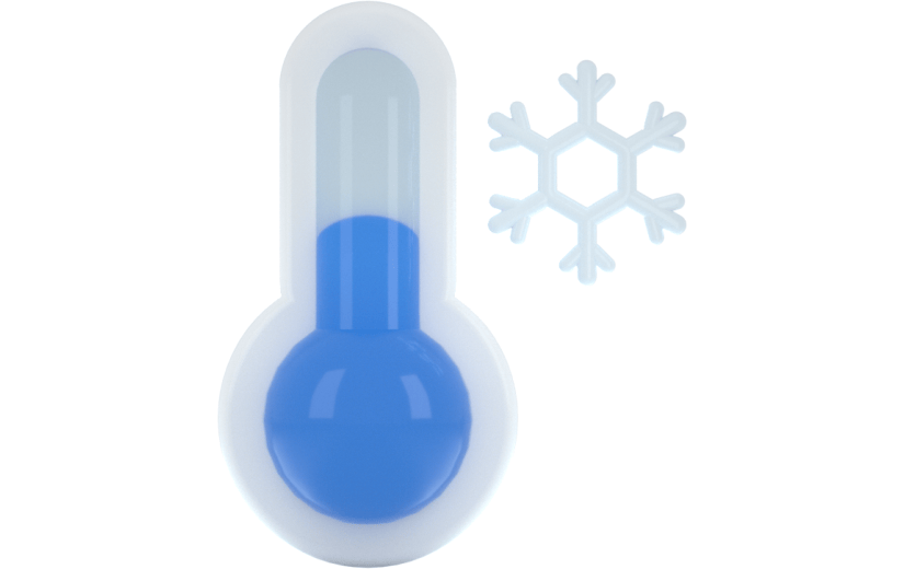 3d创意下雪天气图标