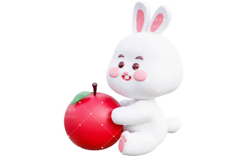 元素3D卡通兔子