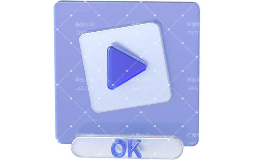 元素3D科技元素播放框