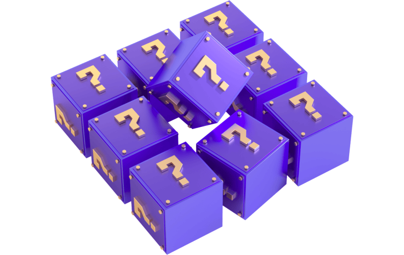3d创意金属质感盲盒