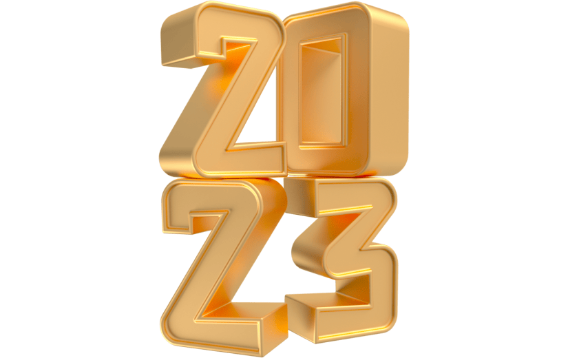 元素卡通3D数字2023