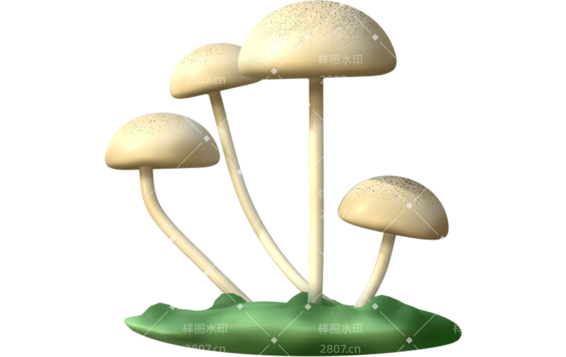 3D立体蘑菇