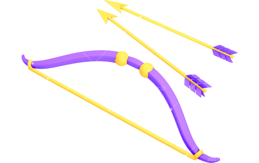 元素3D立体C4D玩具弓箭弩