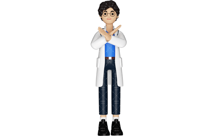 元素3D人物卡通医生
