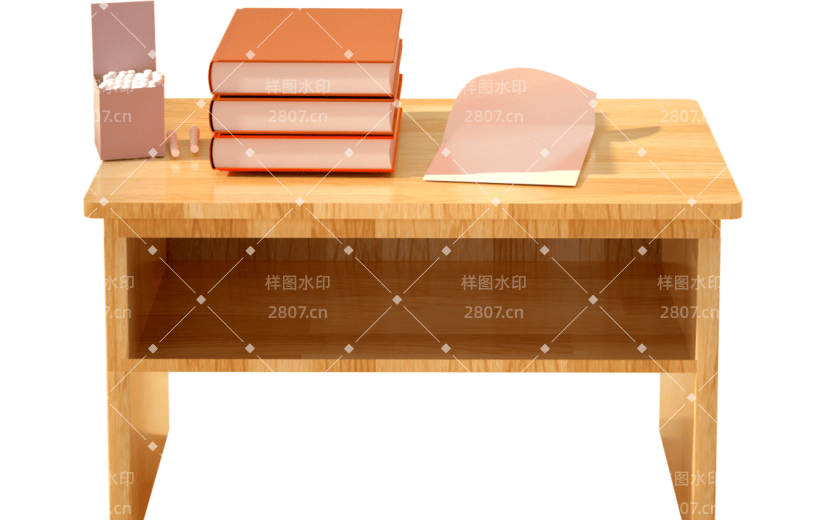 简约风开学第一课学生教室3D元素