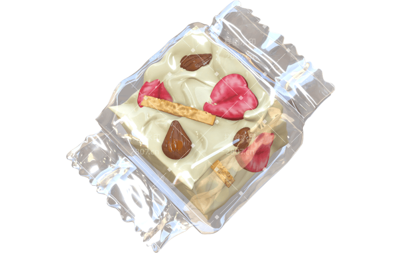 3D立体雪花酥牛奶味