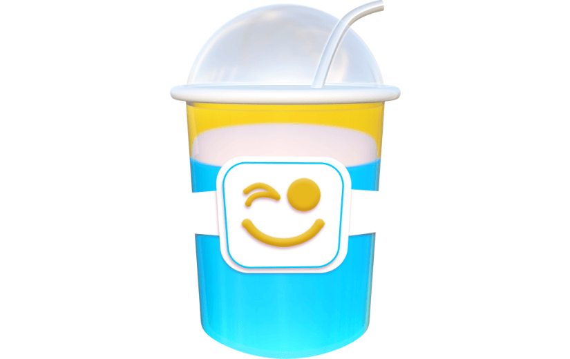 3D奶茶元素