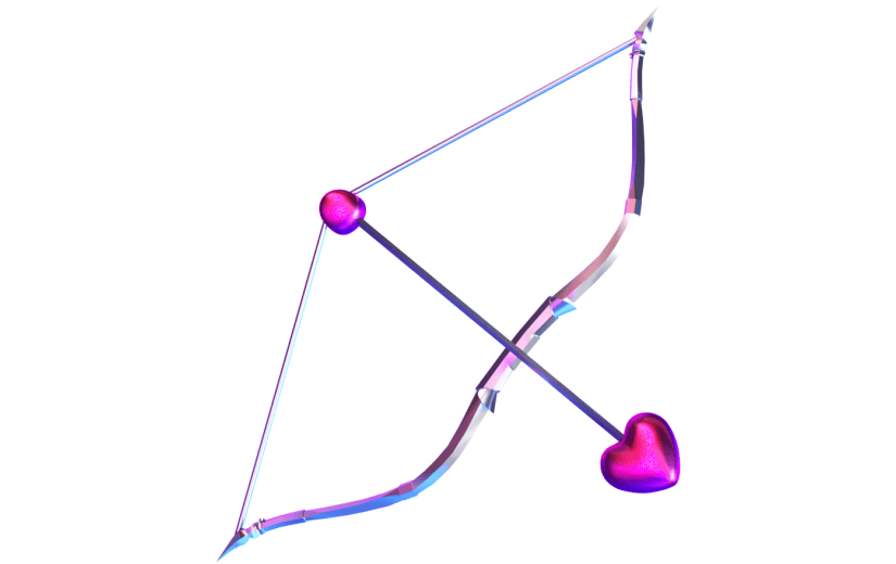 创意3d立体创意丘比特之箭元素