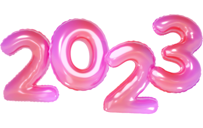 3d创意卡通2023气球字