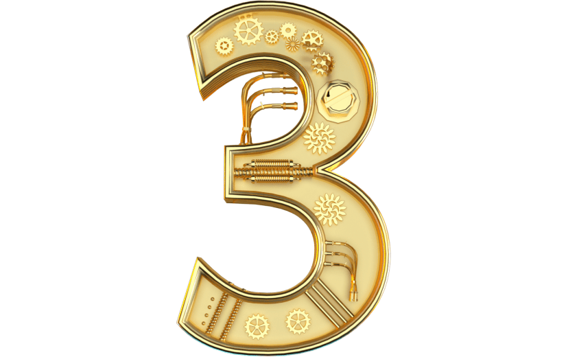 C4D金属C4D数字倒计时3D素材3