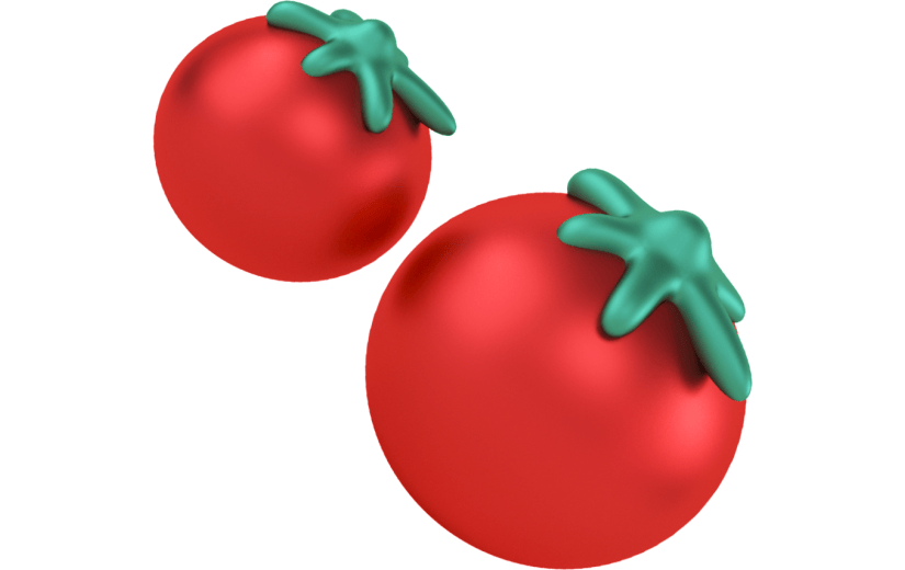 创意3d立体创意西红柿元素